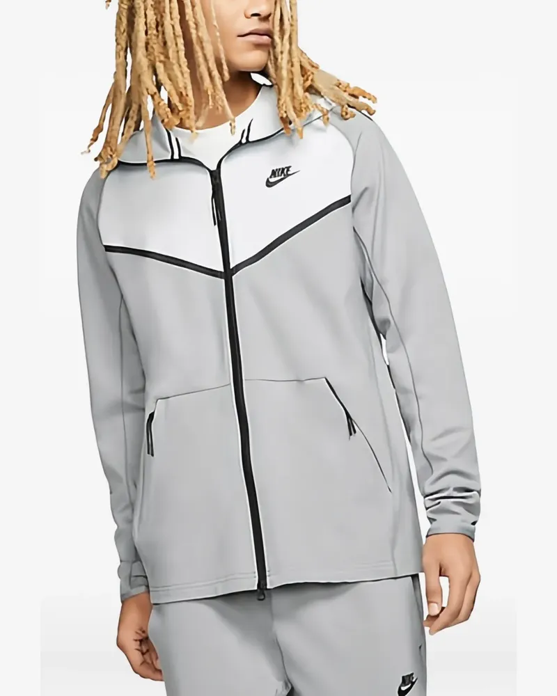 Nike Hoodie mit Kängurutasche - Grau Grau