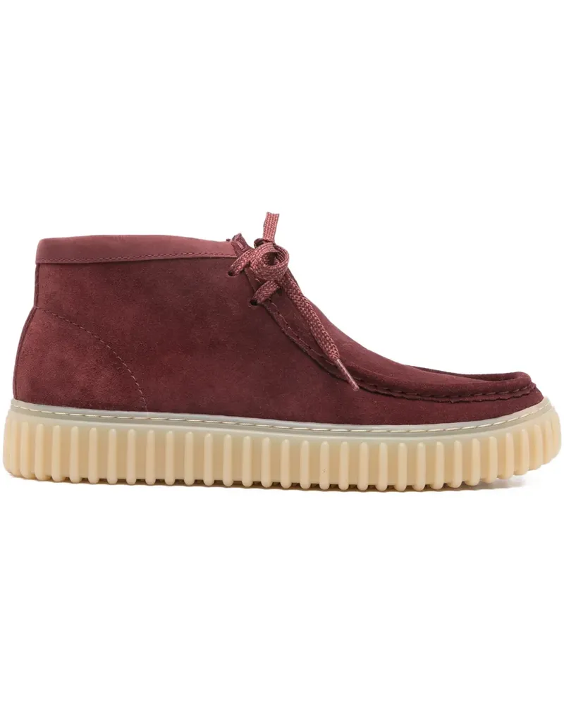 Clarks Torhill Hi Schnürstiefel - Rot Rot