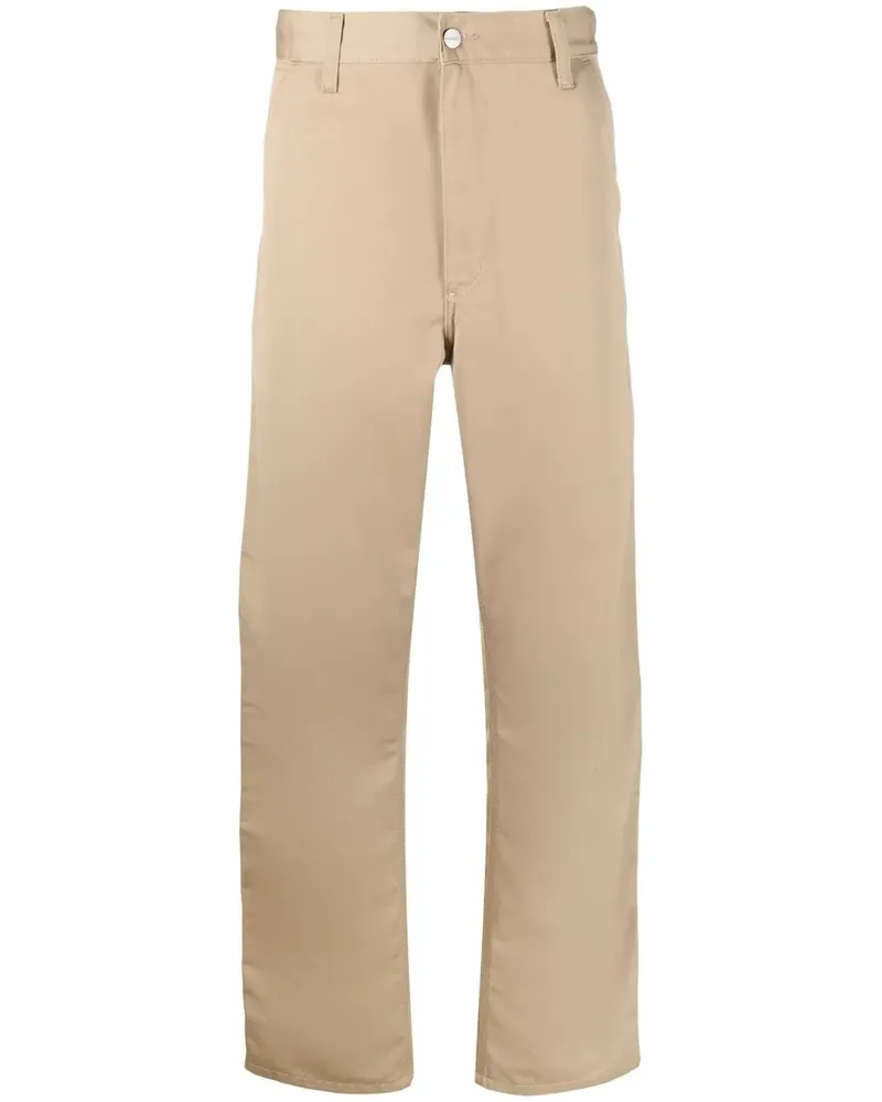 Carhartt WIP Gerade Hose mit Logo-Patch - Nude Nude