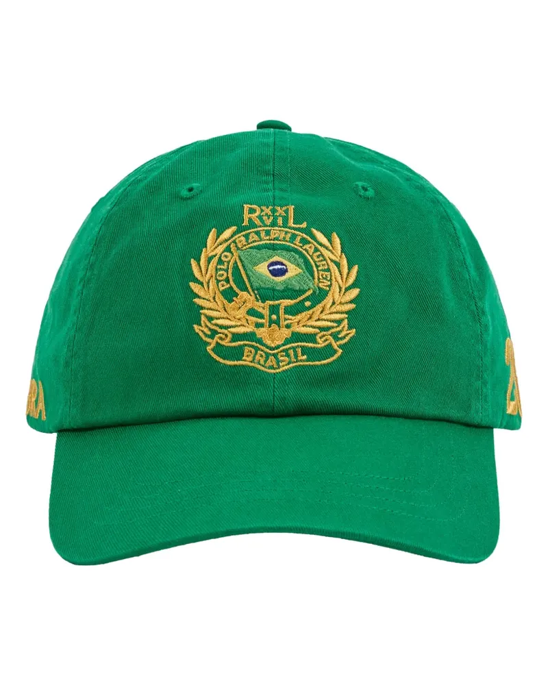 Ralph Lauren Brazil logo-embroidered cotton baseball cap - Grün Grün