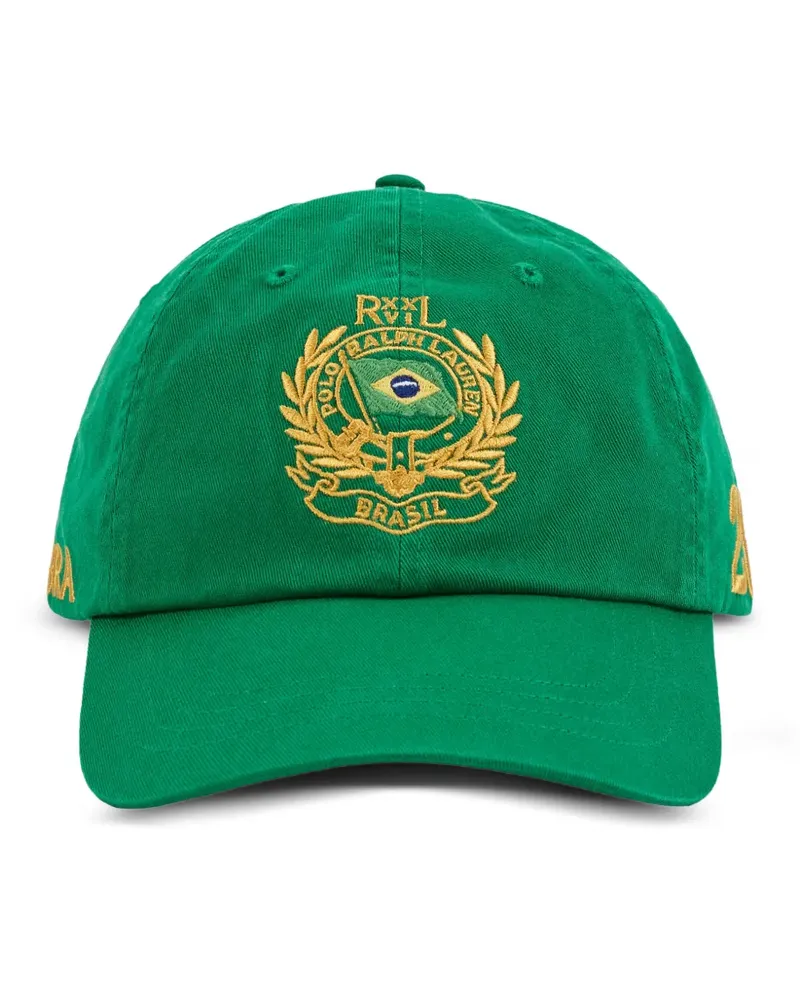 Ralph Lauren Brazil Baseballkappe mit Logo-Stickerei - Grün Grün