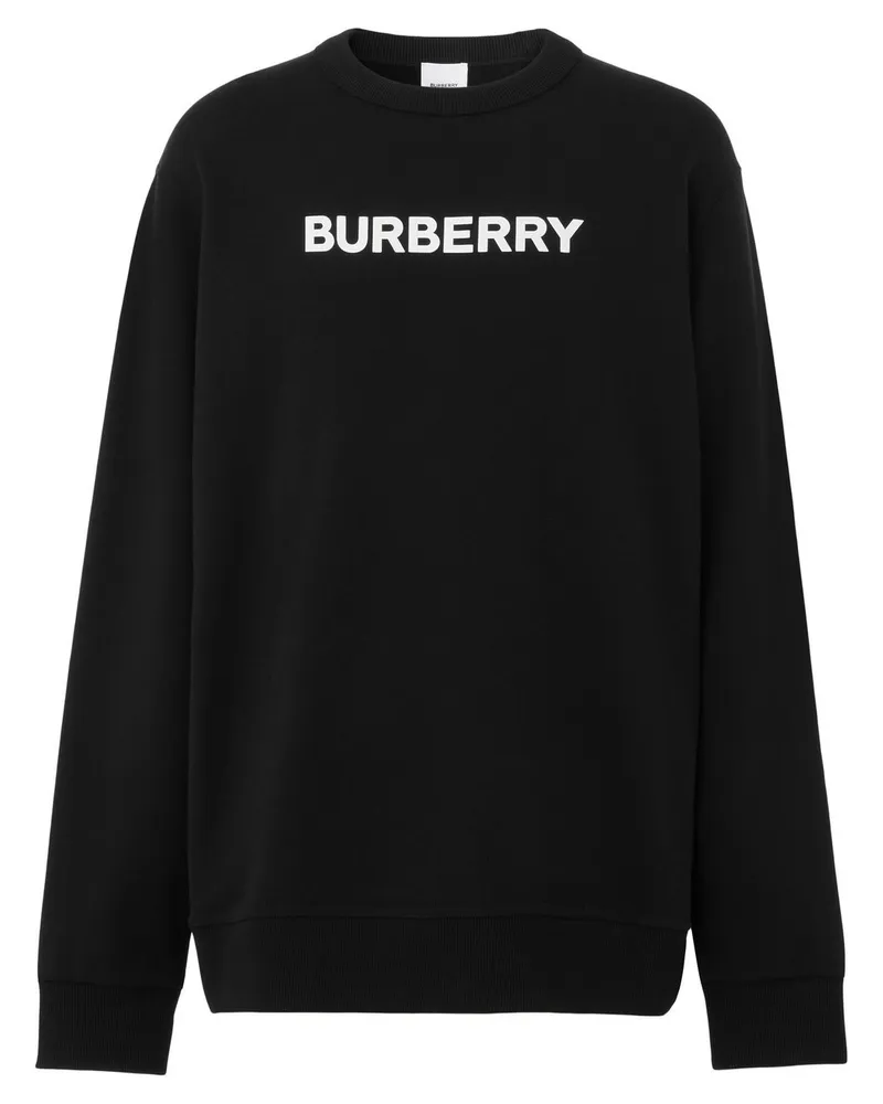 Burberry Sweatshirt mit Logo-Print Schwarz