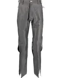 Sulvam Schmale Hose mit Cut-Outs Grau