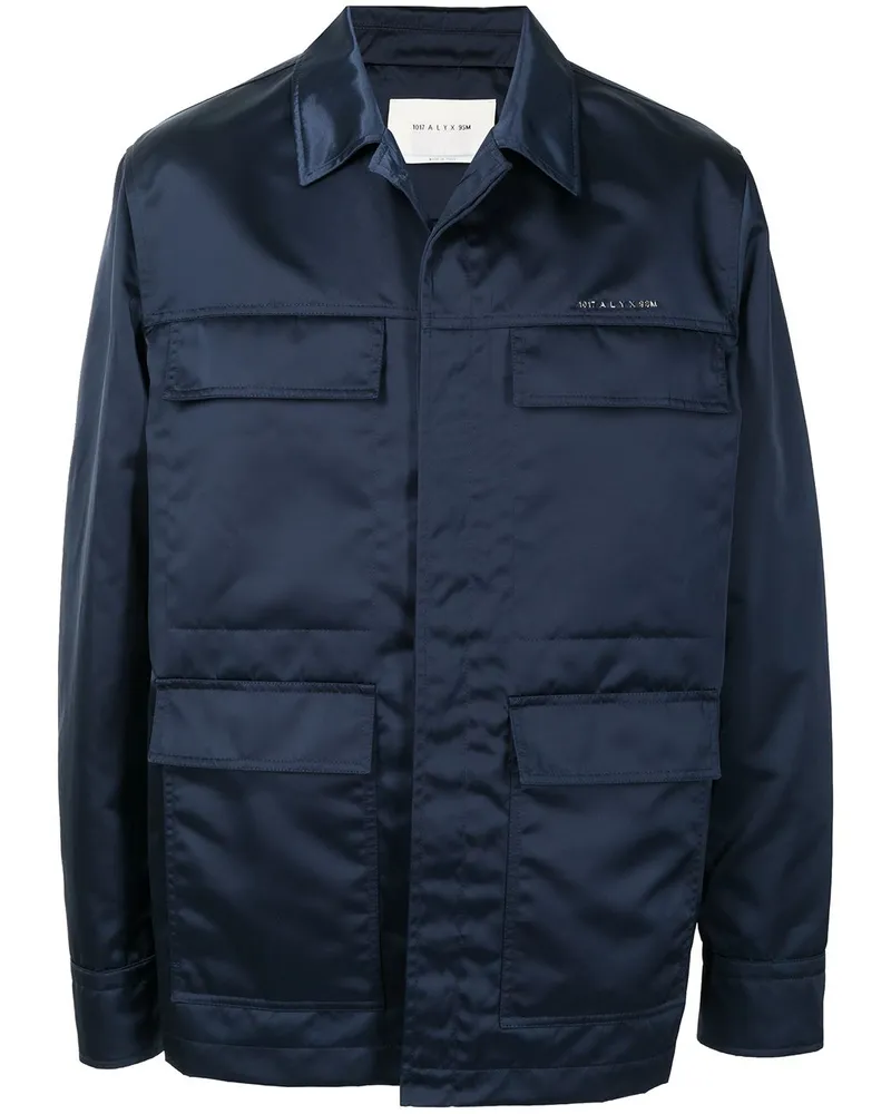 1017 ALYX 9SM Jacke in Satinoptik - Blau Blau
