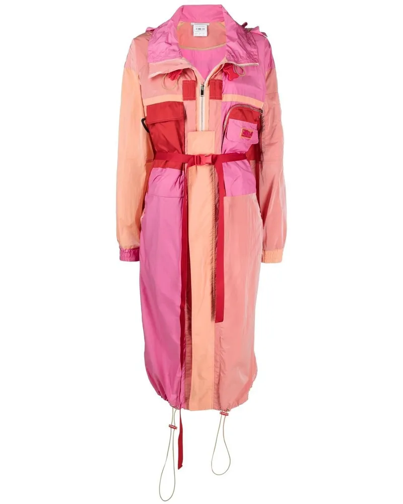 Stella McCartney Parka in Colour-Block-Optik - Rosa Rosa