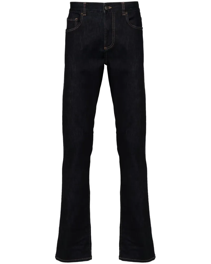 Canali Schmale Jeans - Blau Blau