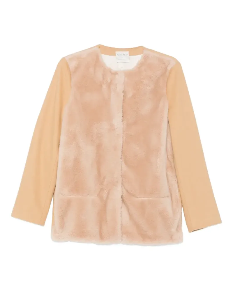 forte_forte Jacke mit Faux Fur - Nude Nude