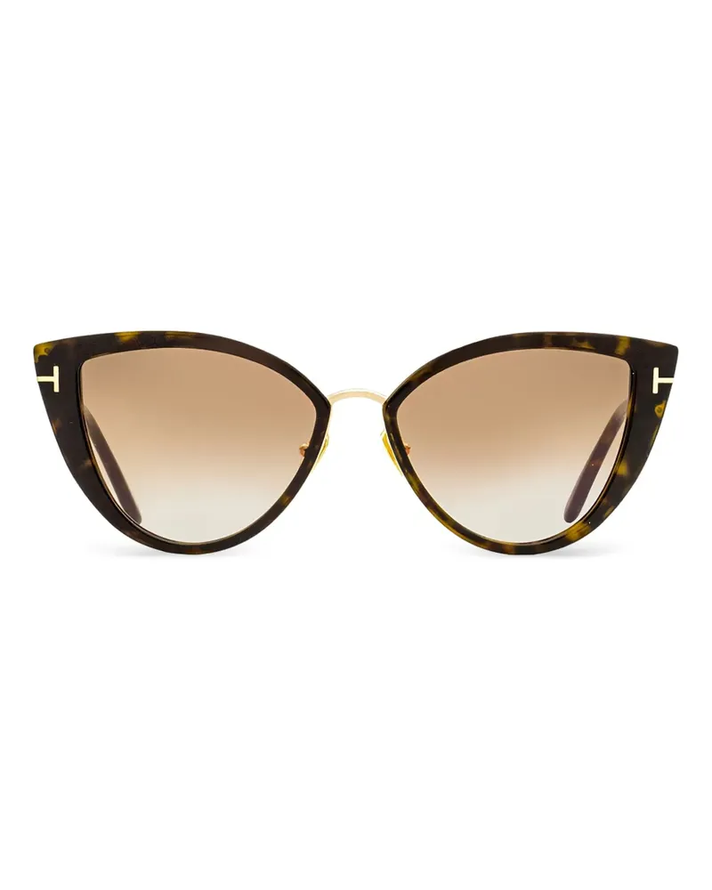 Tom Ford Sonnenbrille mit Cat-Eye-Gestell - Braun Braun