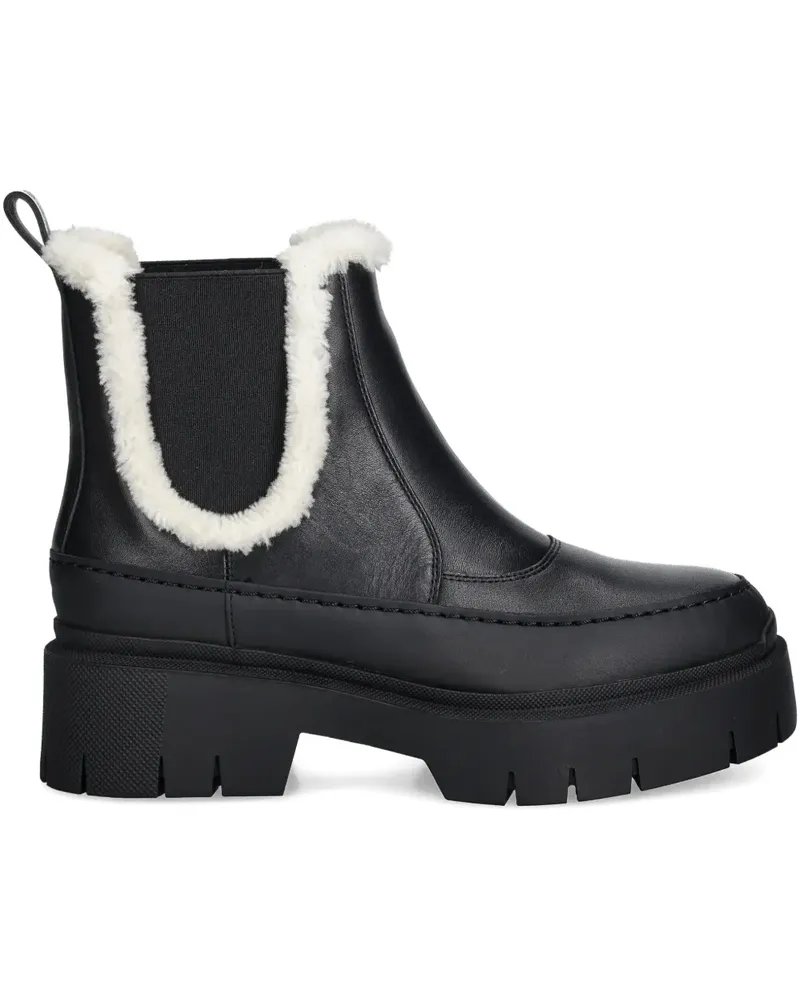 HUGO BOSS leather Chelsea boots - Schwarz Schwarz