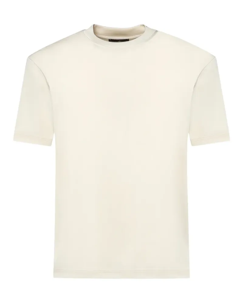 Giuliano Galiano T-Shirt mit rundem Ausschnitt - Weiß Weiß