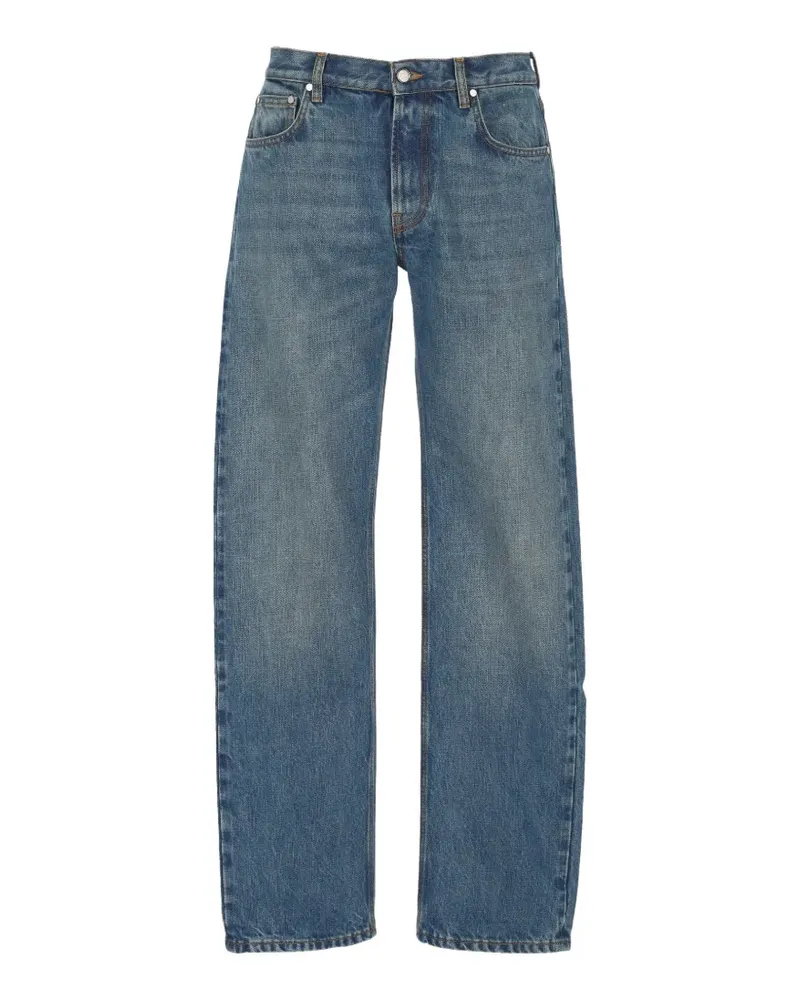 Umit Benan faded straight-leg jeans - Blau Blau