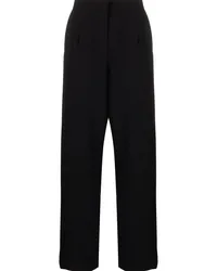 Bambah High-Waist-Hose mit weitem Bein Schwarz