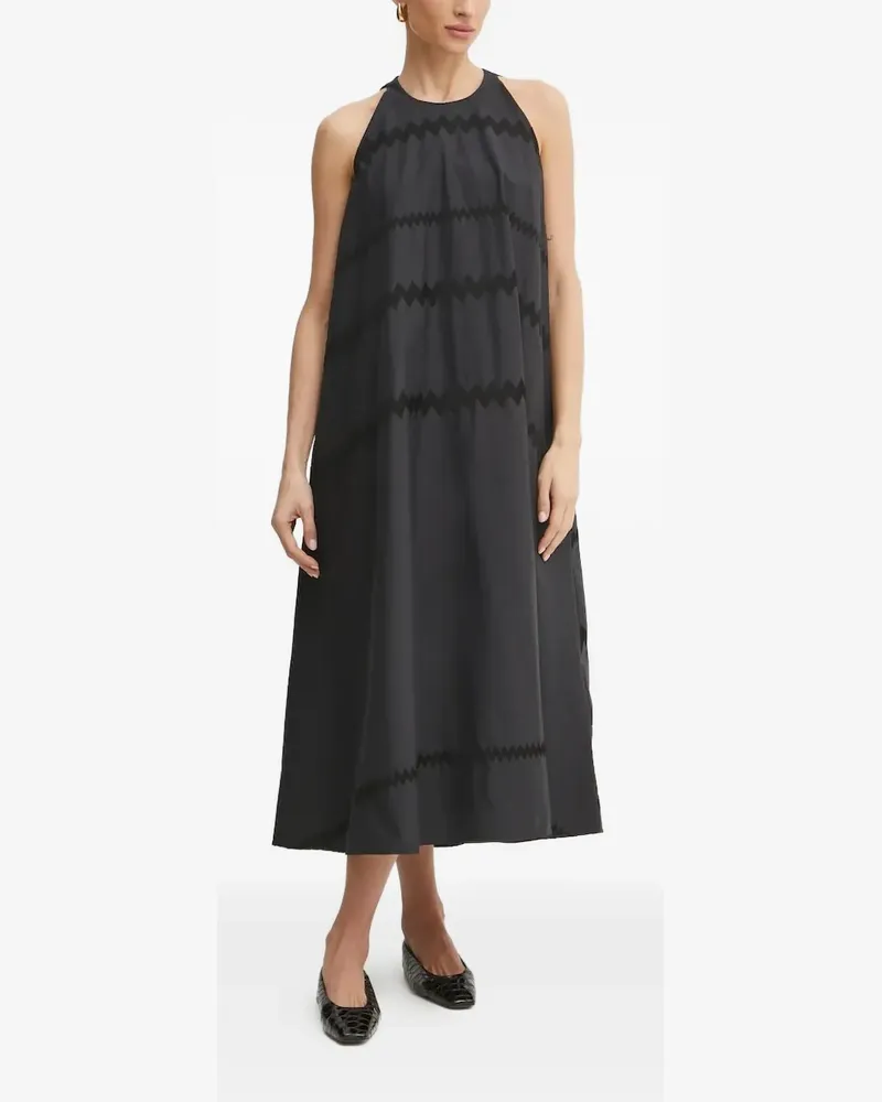Liviana Conti Kleid mit Zickzackmuster - Schwarz Schwarz