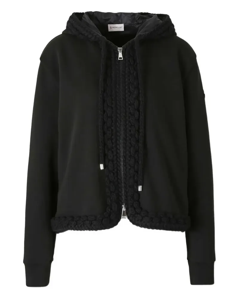 Moncler Kapuzenjacke mit Reißverschluss - Schwarz Schwarz