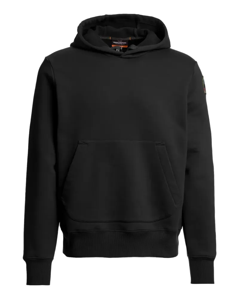 Parajumpers Everest Hoodie mit Logo-Patch - Schwarz Schwarz