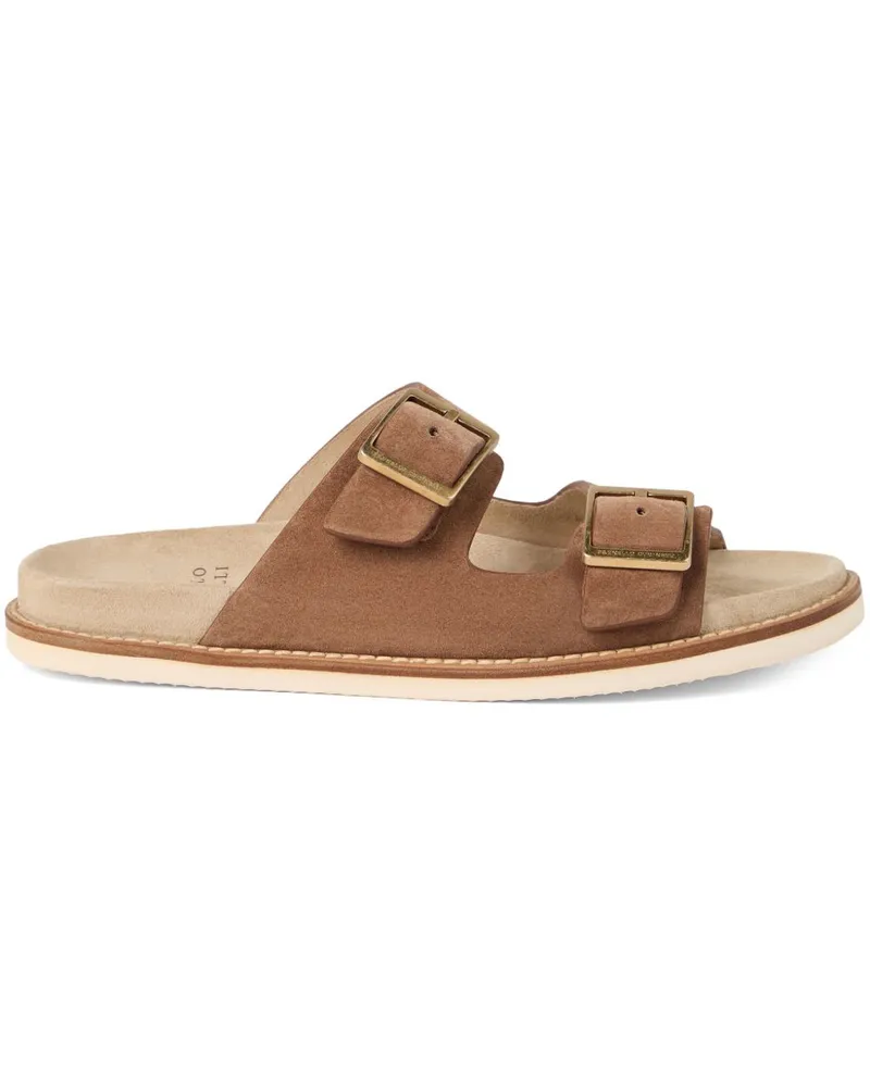 Brunello Cucinelli Pantoletten aus Wildleder - Braun Braun