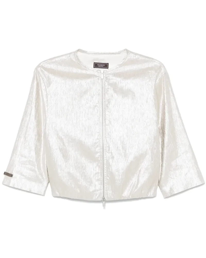 Peserico Jacke im Metallic-Look - Nude Nude