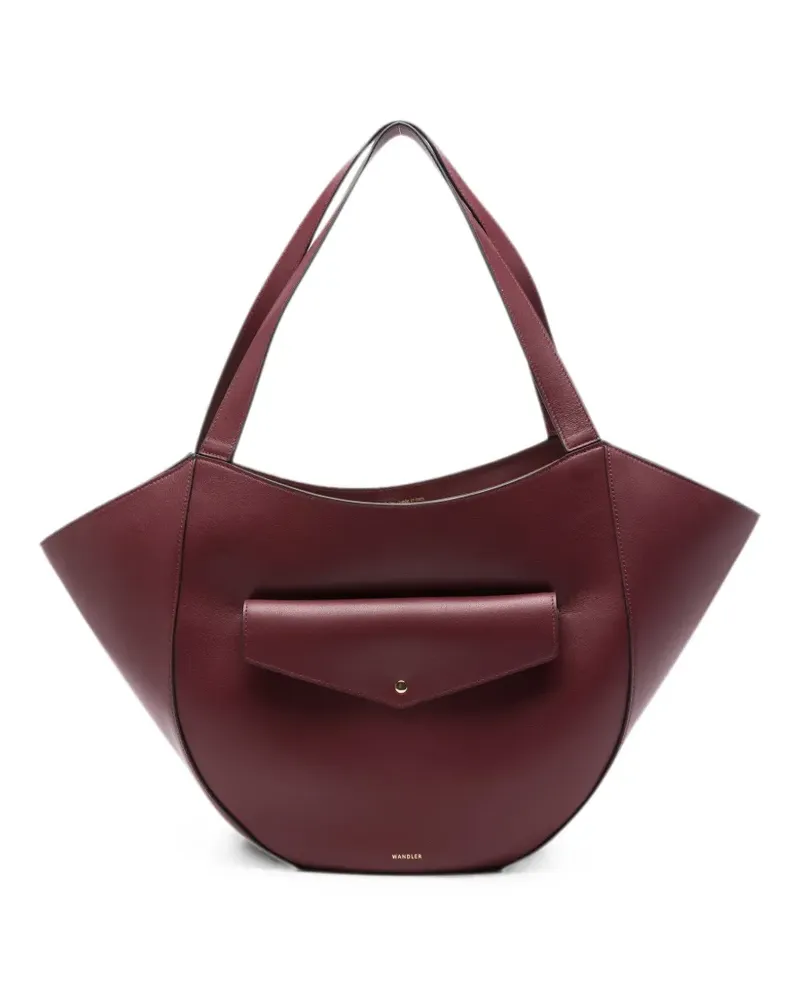 WANDLER asymmetric leather tote bag - Rot Rot