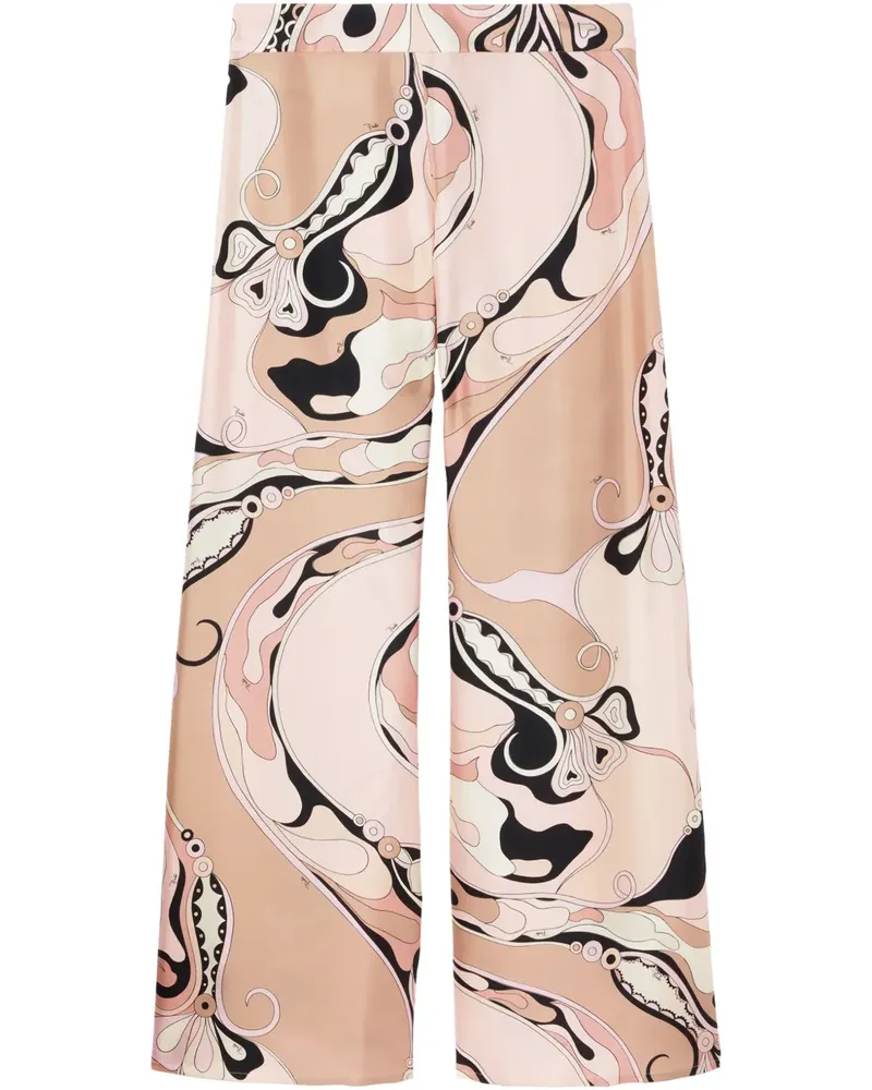 Emilio Pucci Hose mit Orchidee-Print - Nude Nude