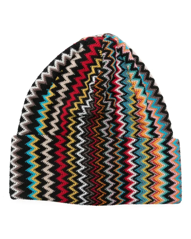 Missoni Hut mit Zickzackmuster - Schwarz Schwarz