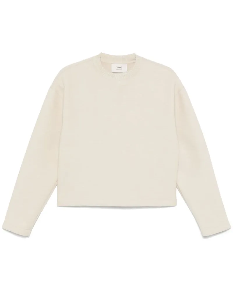 AMI Paris Pullover mit Rundhalsausschnitt - Nude Nude