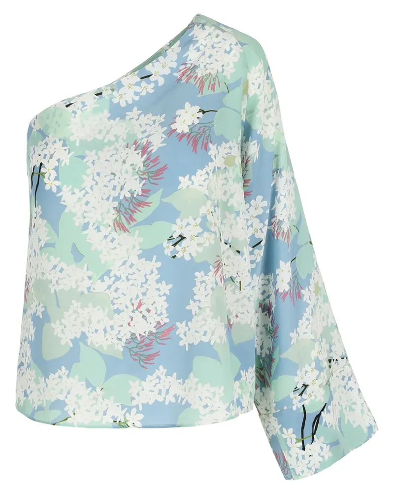 BERNADETTE Lola Bluse mit Blumen-Print - Blau Blau