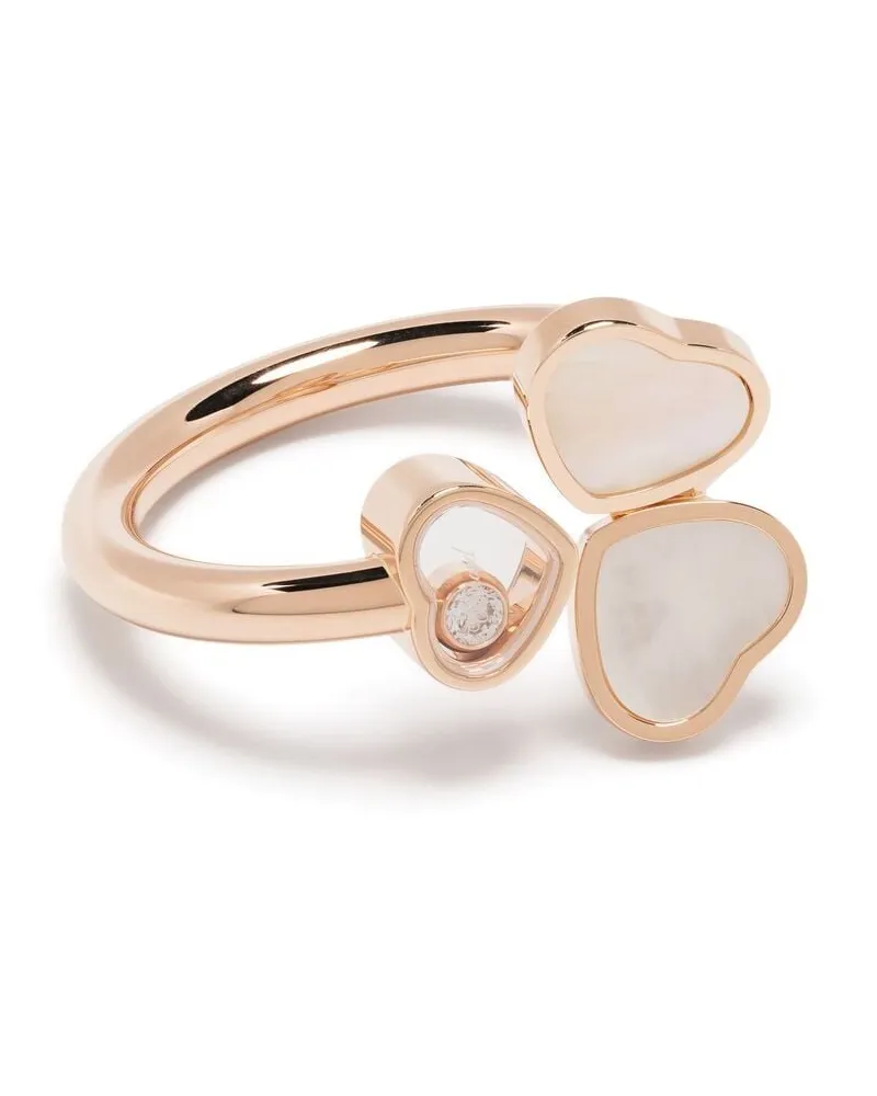 Chopard 18kt Rotgoldring mit Diamanten - Rosa Rosa