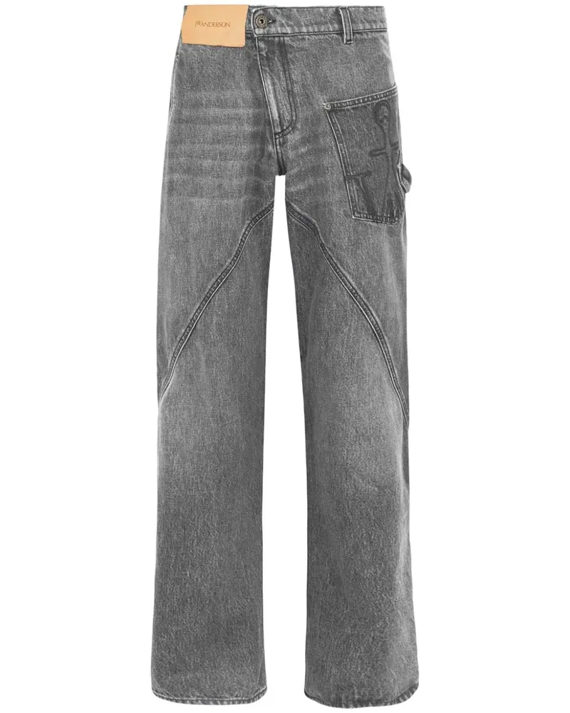 J.W.Anderson Jeans im Workwear-Look - Grau Grau