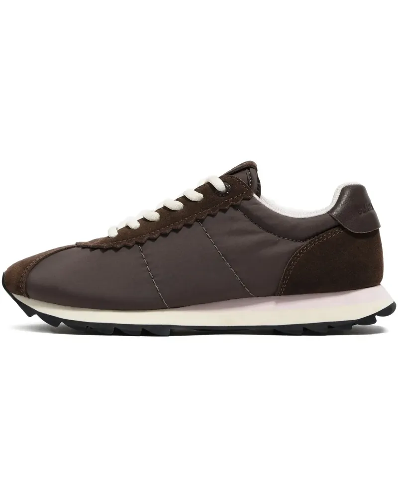 BIMBA Y LOLA Sneakers aus Wildleder mit Wellensaum - Braun Braun