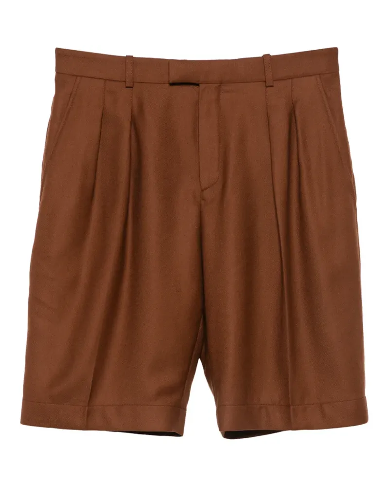 Saint Laurent Bermudas mit Falten - Braun Braun