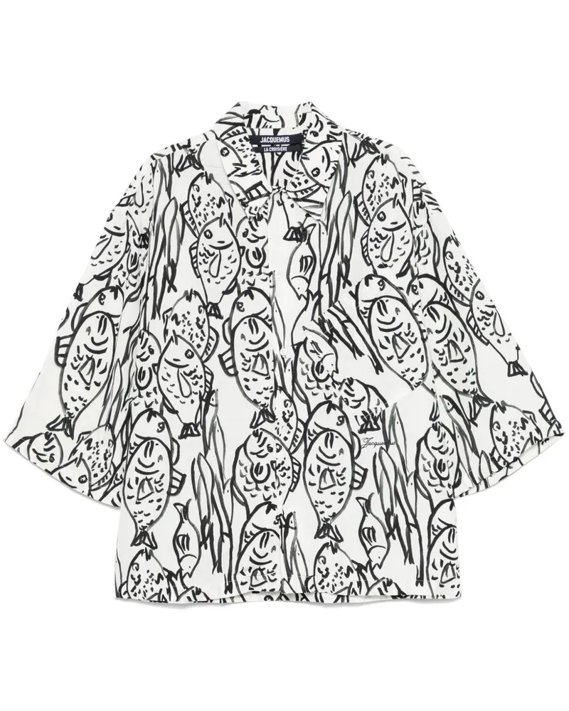 Jacquemus Le Chemise Aloe Hemd - Weiß Weiß