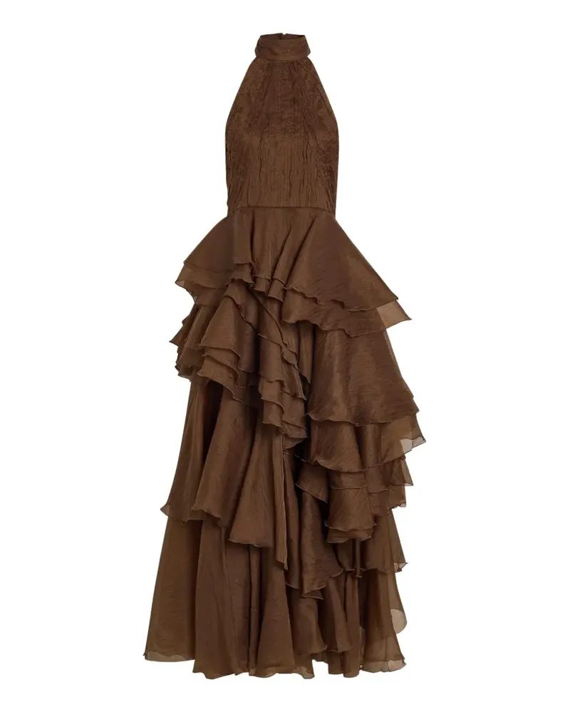 Aje. Fayette ruffled tiered maxi dress - Braun Braun