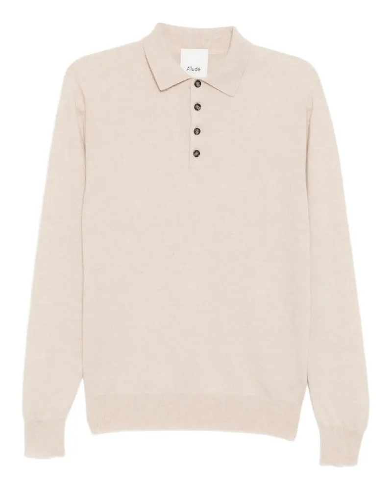 ALLUDE Poloshirt aus Kaschmir - Nude Nude