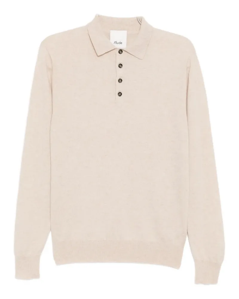 ALLUDE Poloshirt aus Kaschmir - Nude Nude