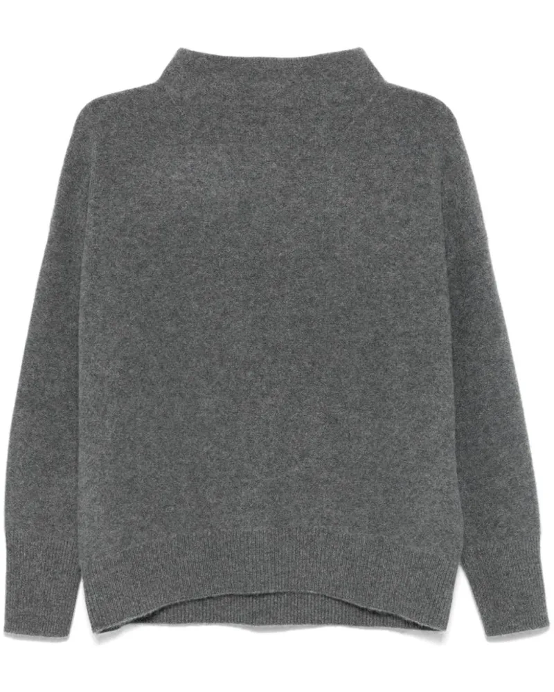 Vince Kaschmirpullover mit Stehkragen - Grau Grau