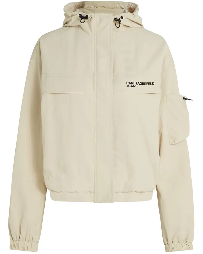Karl Lagerfeld Jacke mit Logo-Print - Nude Nude