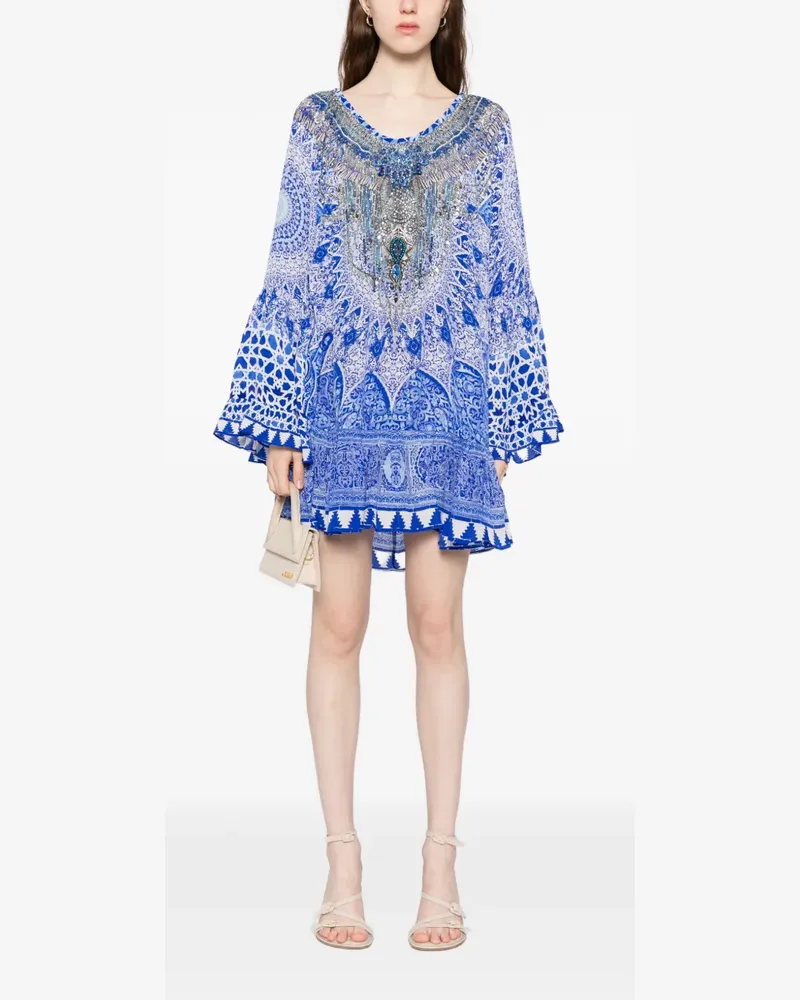 Camilla frill dress - Blau Blau