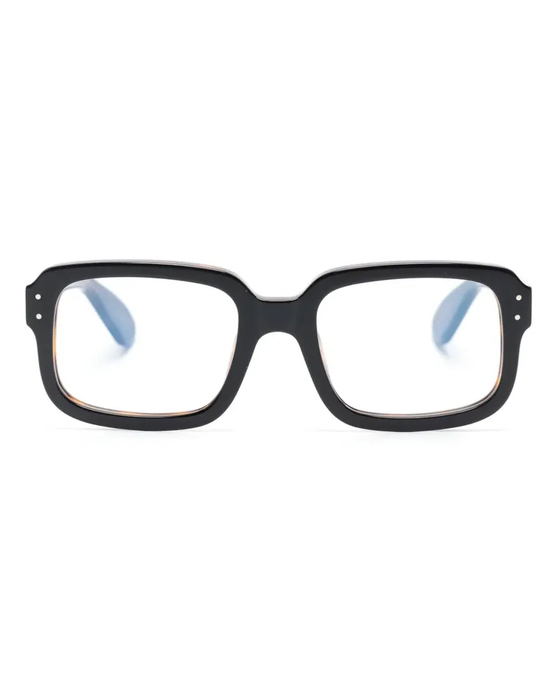 Lesca Dude Brille mit eckigem Gestell - Schwarz Schwarz