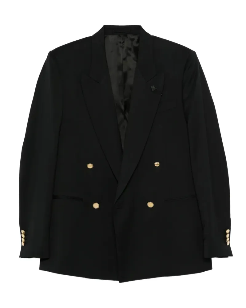 LARDINI double-breasted blazer - Schwarz Schwarz