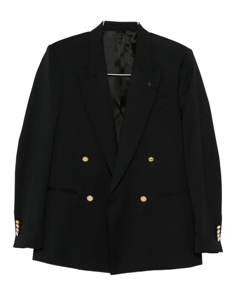 LARDINI double-breasted blazer - Schwarz Schwarz