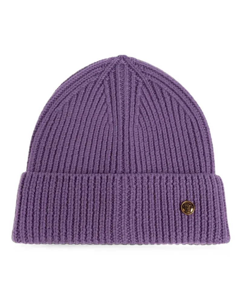 Versace Gerippte Beanie - Violett Violett