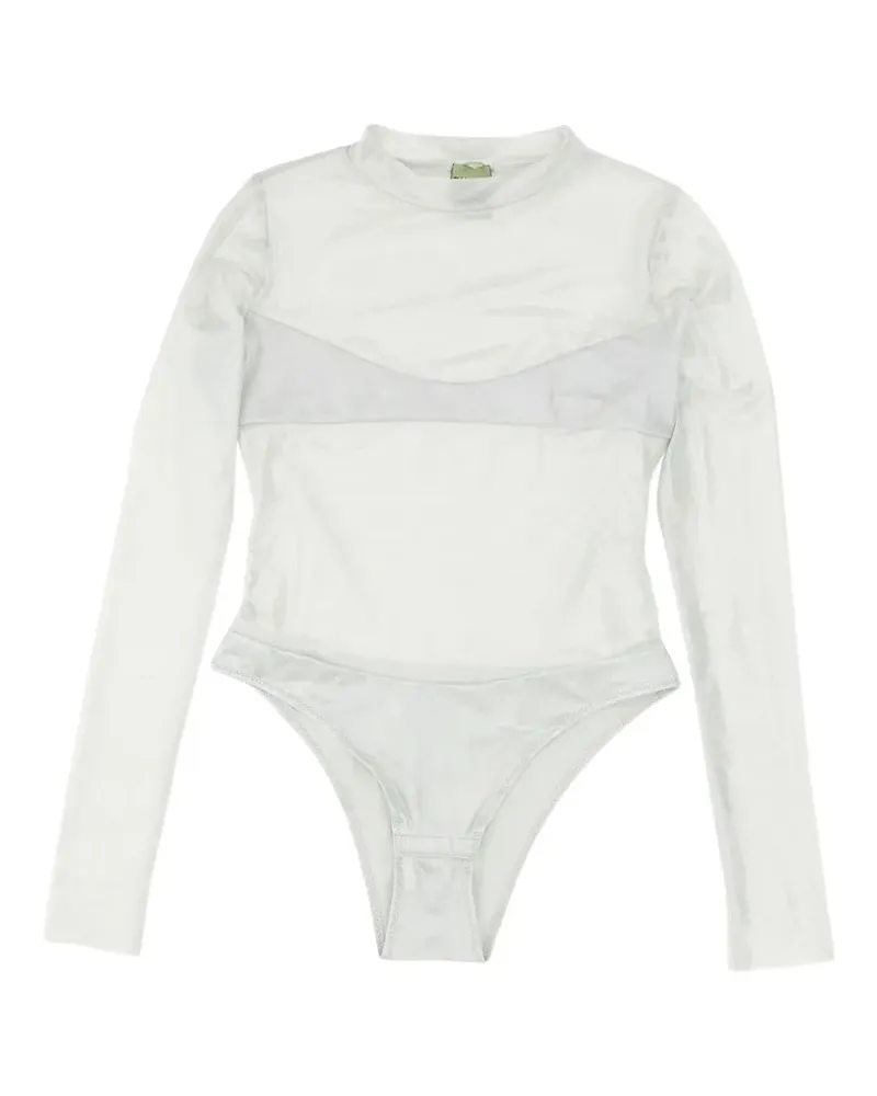 Not After Ten long sleeve bodysuit - Weiß Weiß