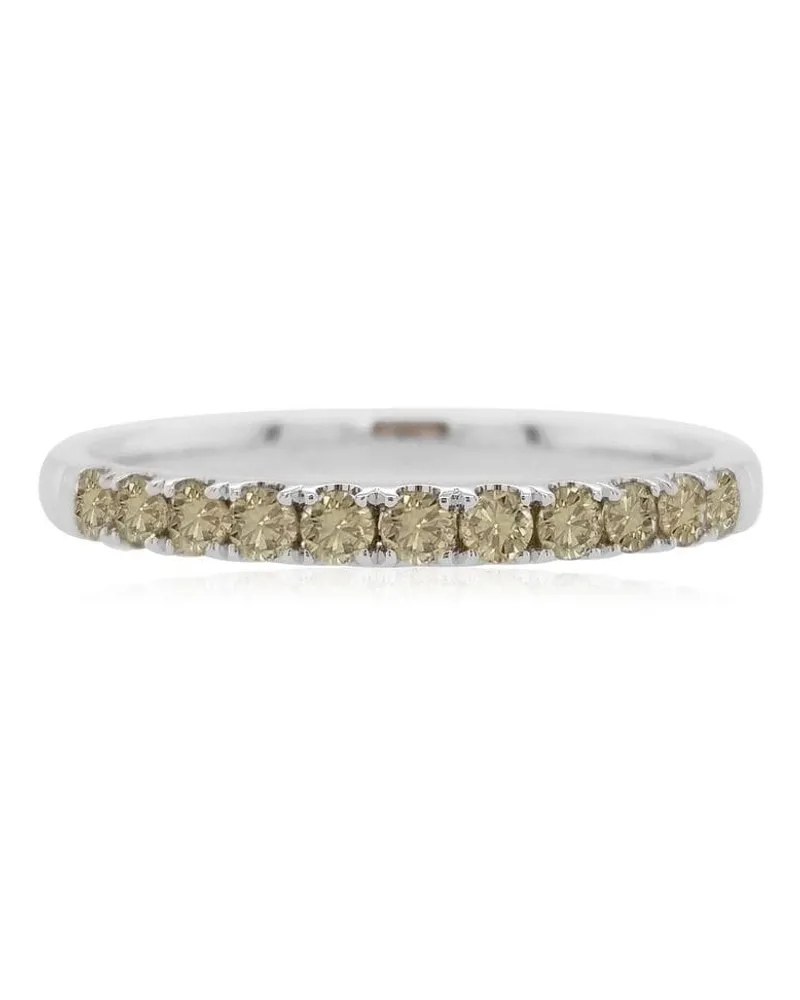 HYT Jewelry 18kt Weißgoldring mit Diamanten - Silber Silber