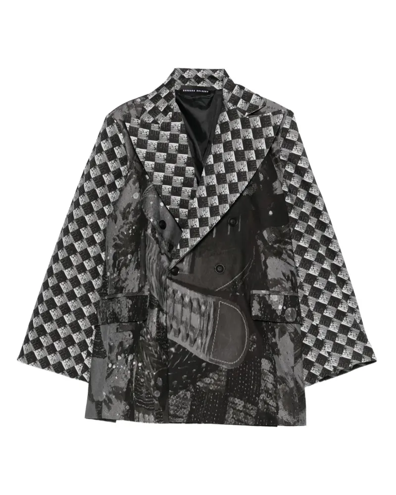 Barbara Bologna Sakko mit abstraktem Print - Schwarz Schwarz