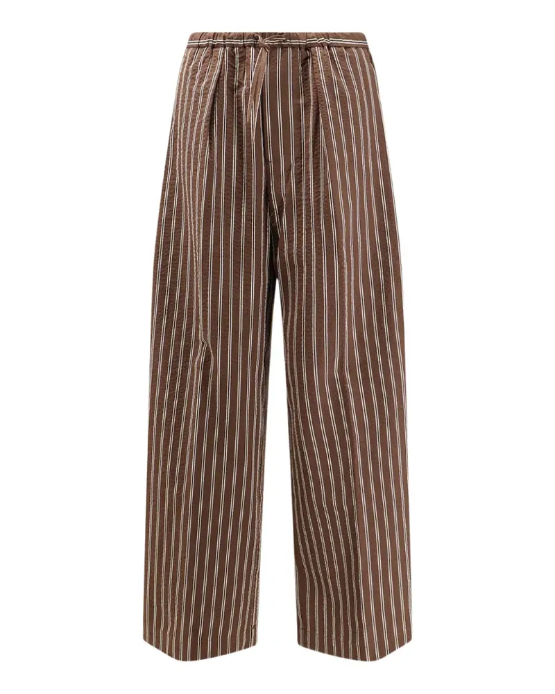 Closed Wynston striped cotton palazzo pants - Braun Braun