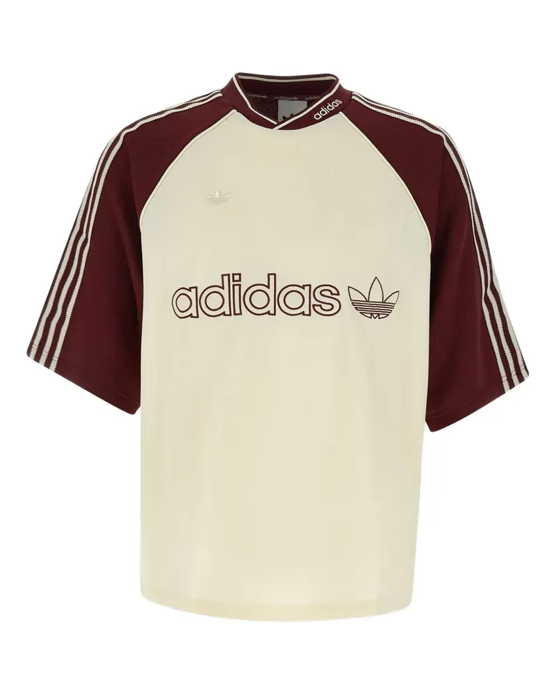 adidas T-Shirt mit Raglanärmeln - Rot Rot