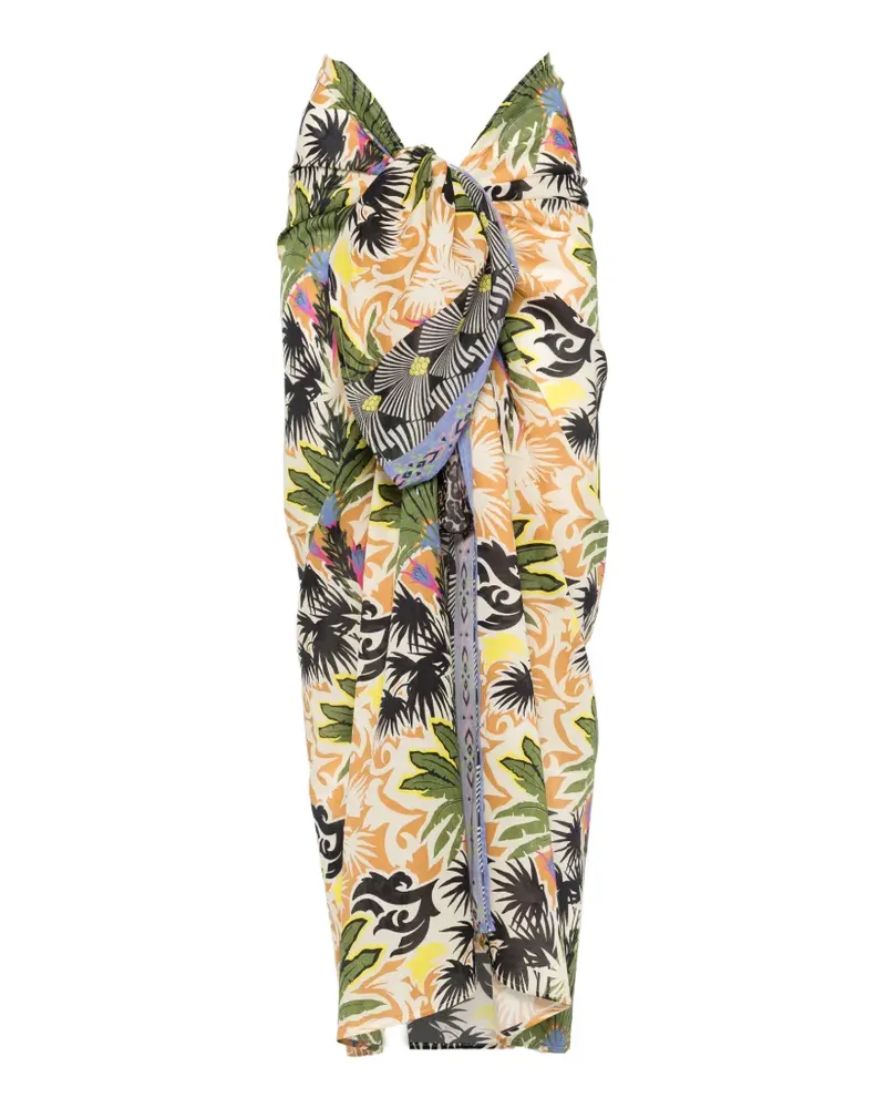 Anjuna desert-print pareo - Nude Nude