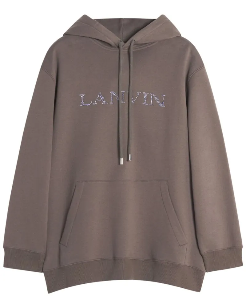 Lanvin Hoodie mit Perlenstickerei - Braun Braun