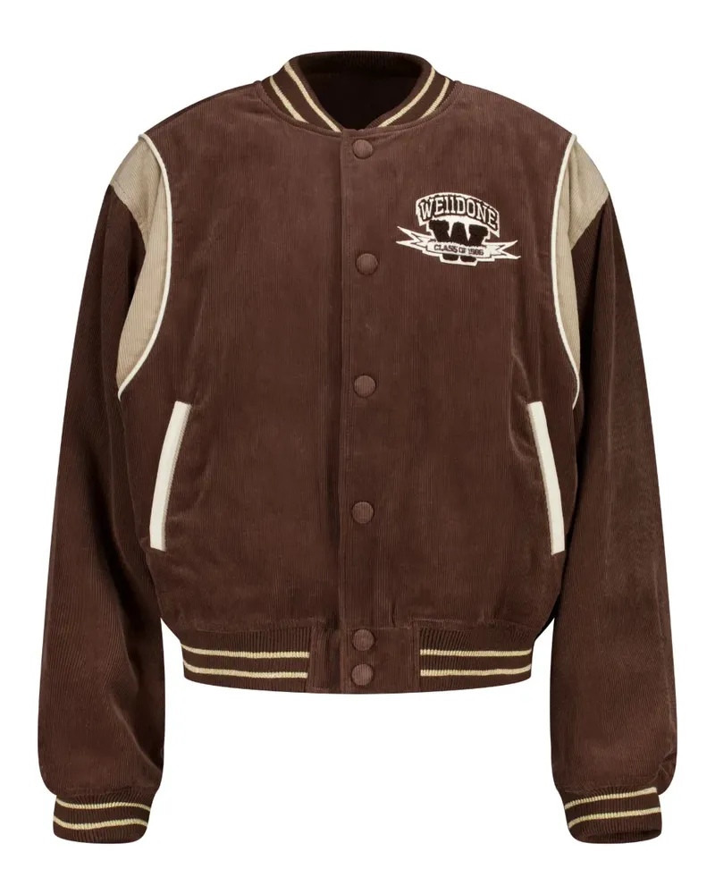 WE 11 DONE Klassische Cordjacke - Braun Braun