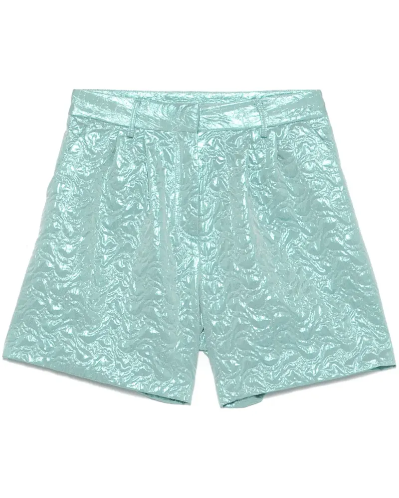 ..,merci Shorts mit Lamé-Effekt - Blau Blau